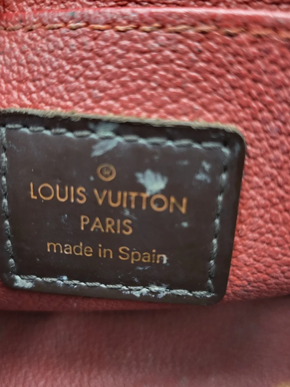 Louis Vuitton Damier Ebene Canvas Cosmetic Small Pouch..Authentic...